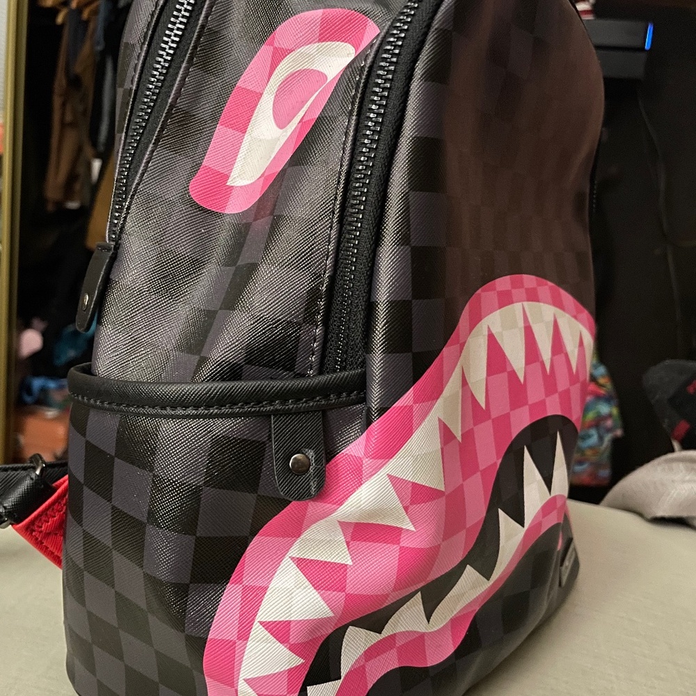 Sprayground Brand New Sharks In Candy Small Backpack
